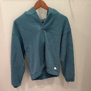 Vuori Teal Hoodie Sweatshirt with Logo